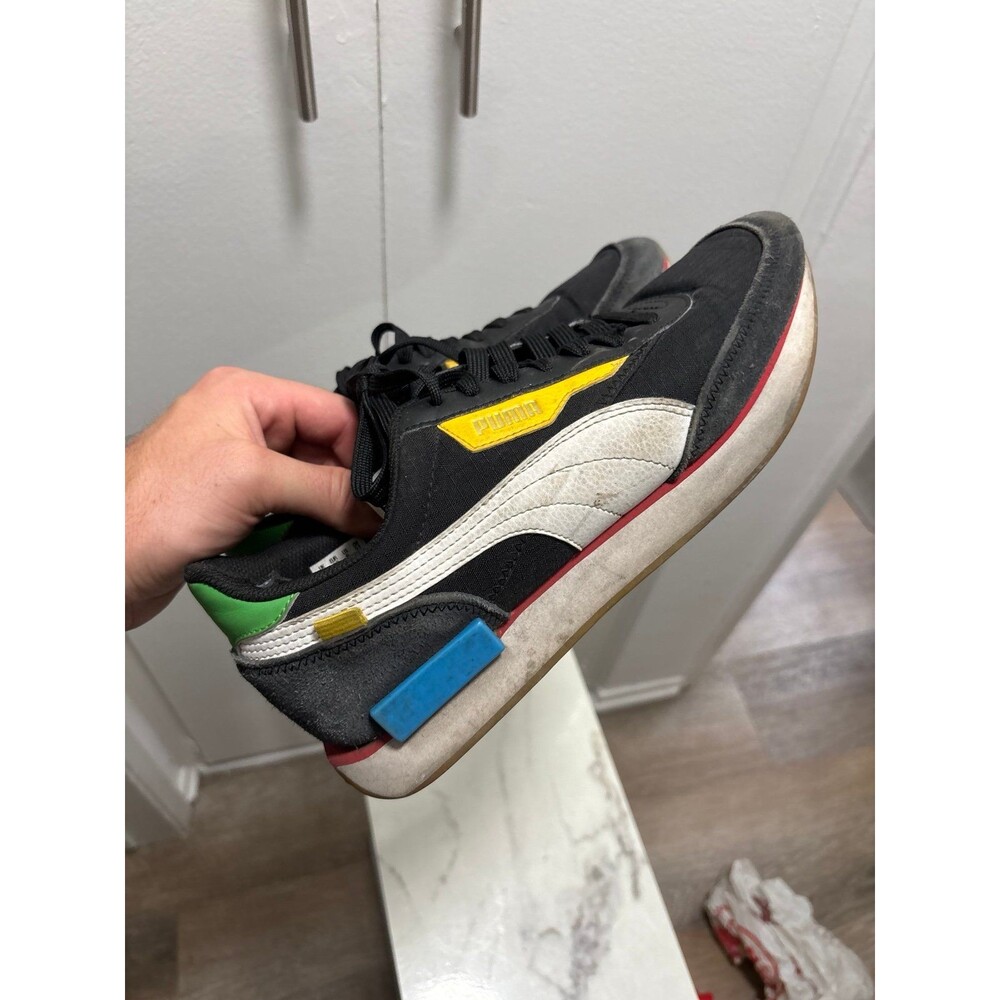Puma Future Rider Union 'Black Sharp Green' 368767-02 Men's 9 US